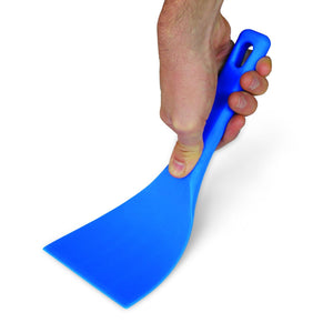 Gi.Metal Flexible spatula in anti-impact material, light blue color, blade 10 cm