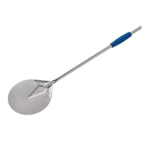 Gi.Metal Stainless steel round small Pizza Peel 17cm, handle 75cm